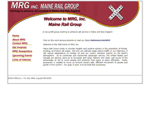 Tablet Screenshot of mainerailgroup.org